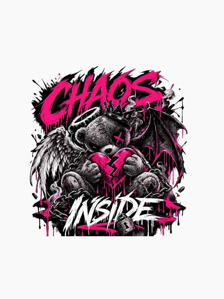Chaos Inside Aesthetic Bear Art by Genzhere
