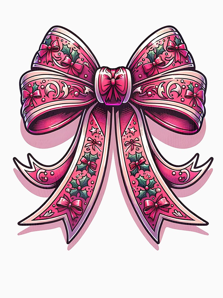 Girly Christmas Bow by artivibestudio