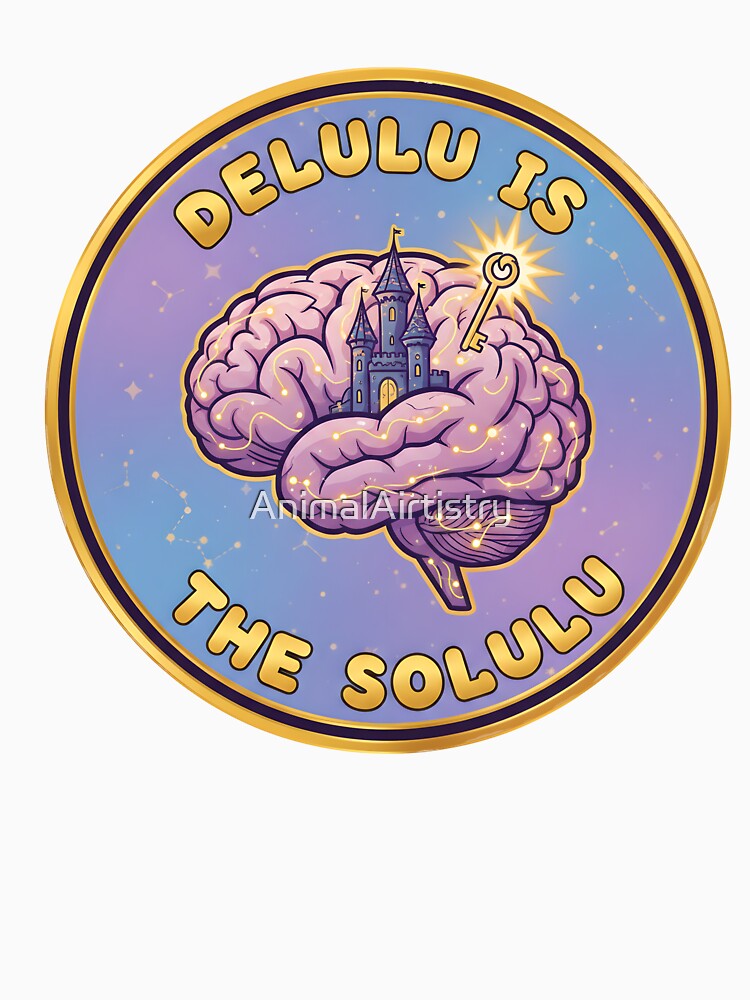 Delulu Is The Solulu Brain Art by AnimalAirtistry