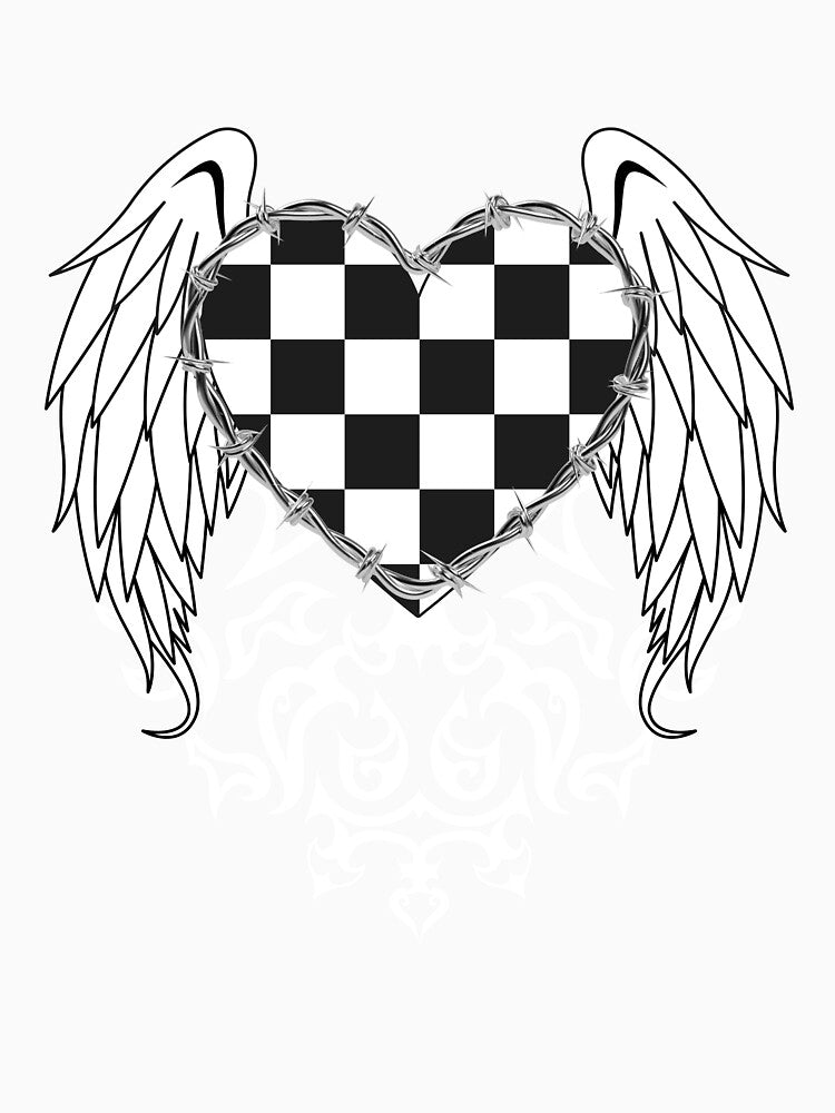 Aesthetic background y2k heart by Season's  Store