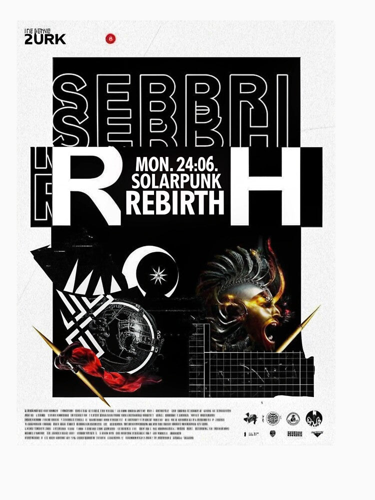 Solarpunk Poster Rebirth by Raw-Ink