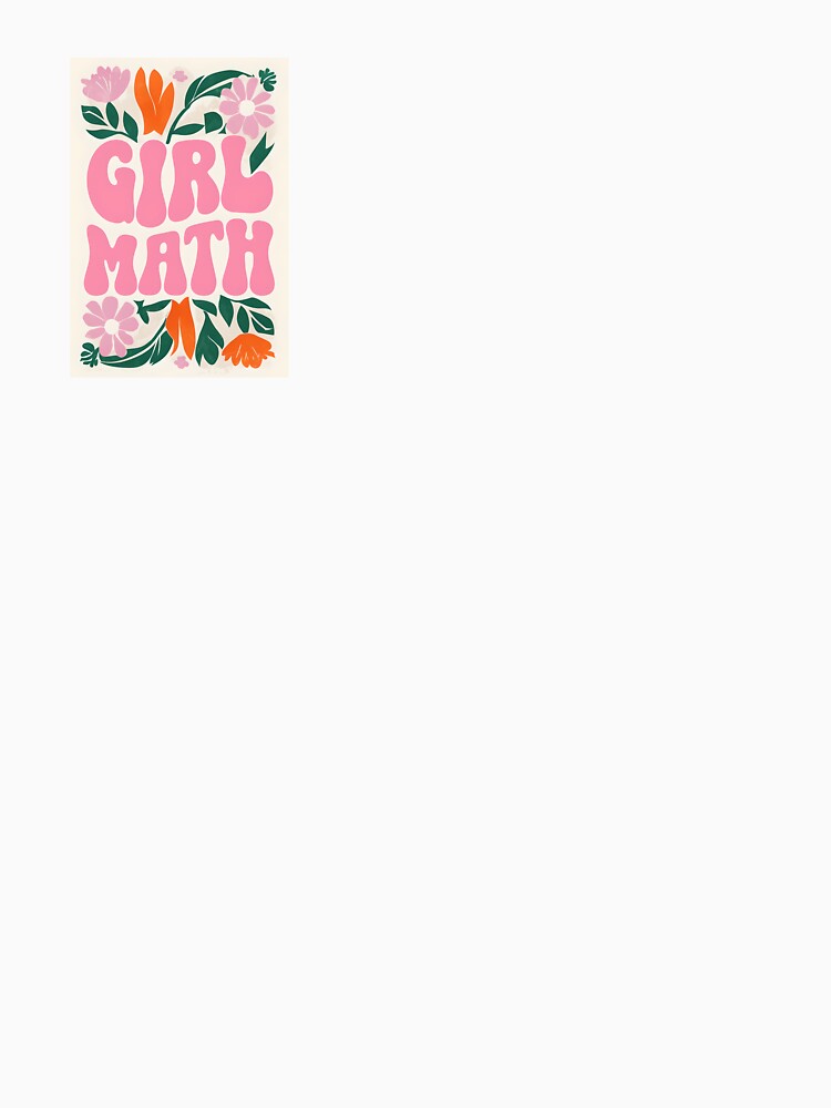 Girl Math – Retro Aesthetic Pink Floral Sticker by lululucyy