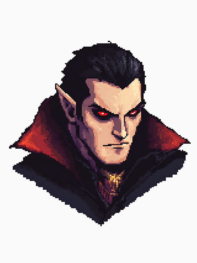 Pixel Art: Pixelated Vampire by bapupa