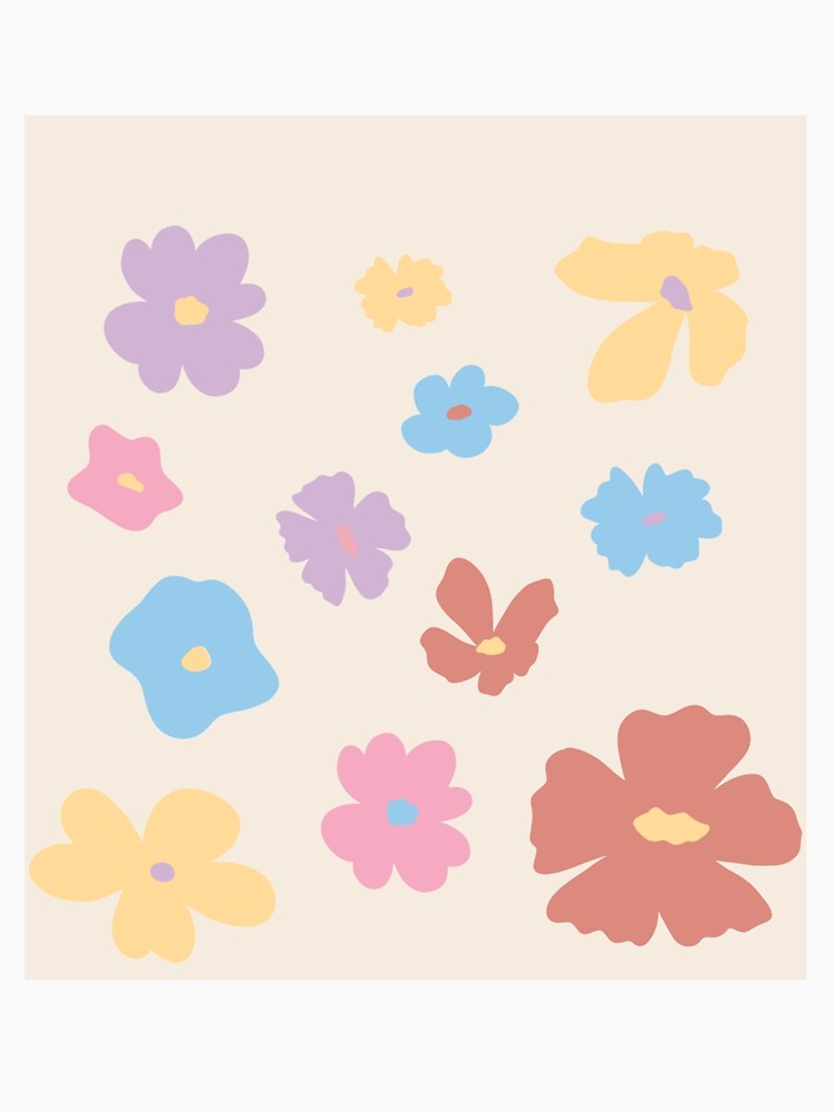 danish pastel flower pattern, danish pastel  set Sleeveless Top by 4seasondesign