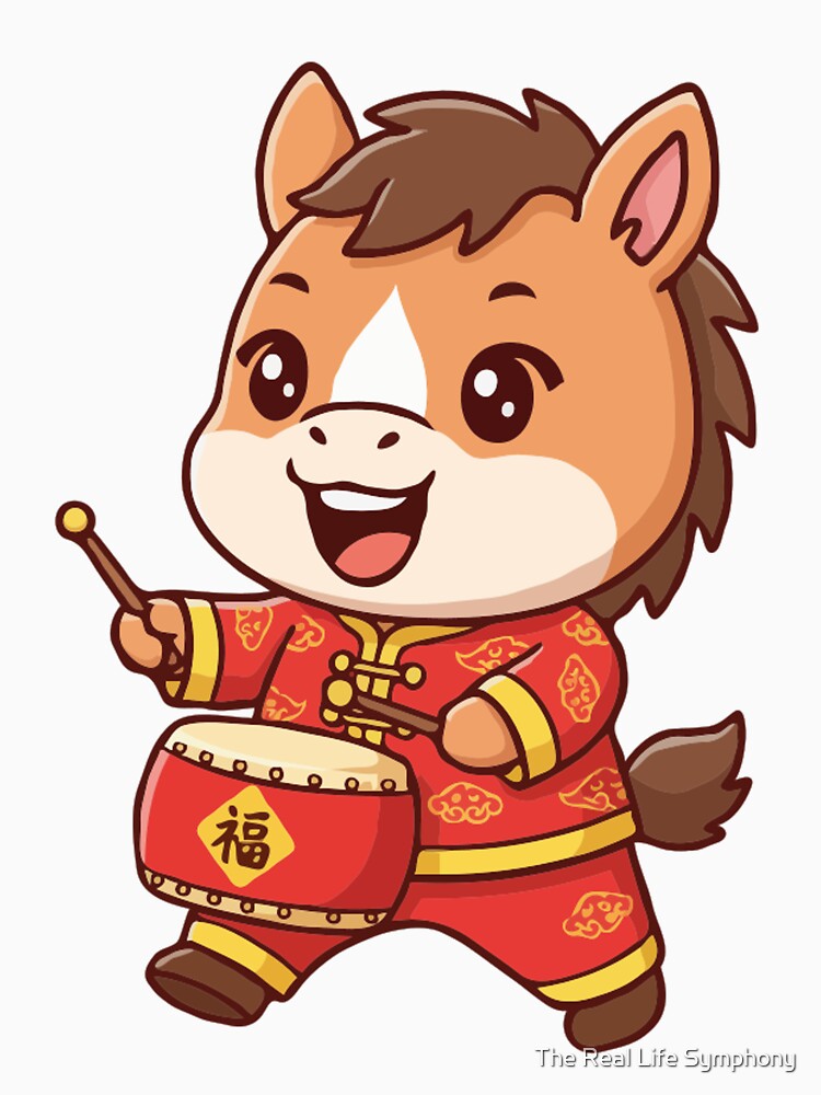 Cute Year of the Horse Cartoon | Festive Chinese Zodiac Horse by The Real Life Symphony