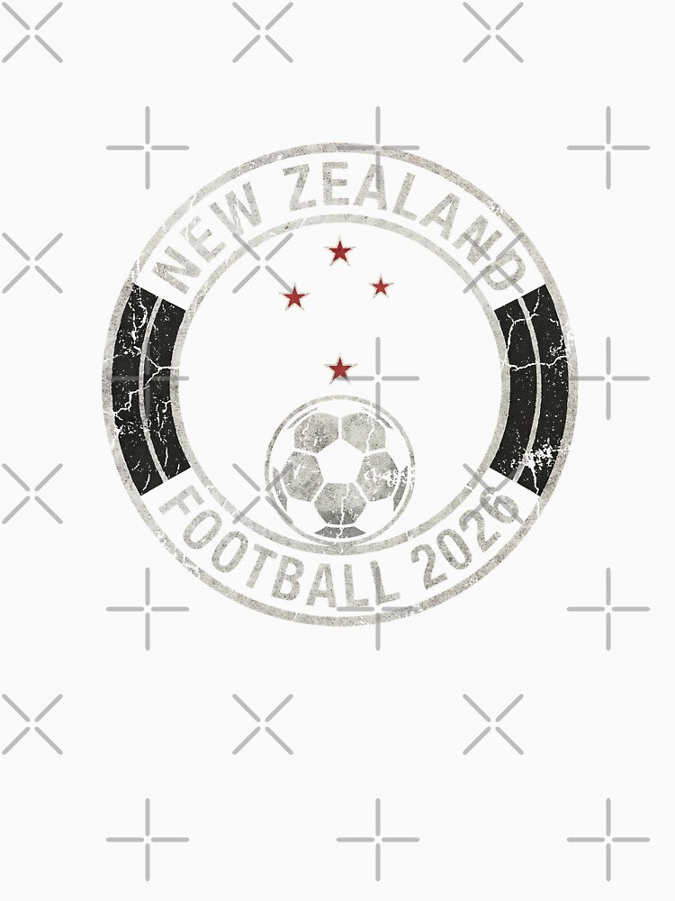 New Zealand Football 2026 Vintage Soccer Badge by Imaginationbeyond