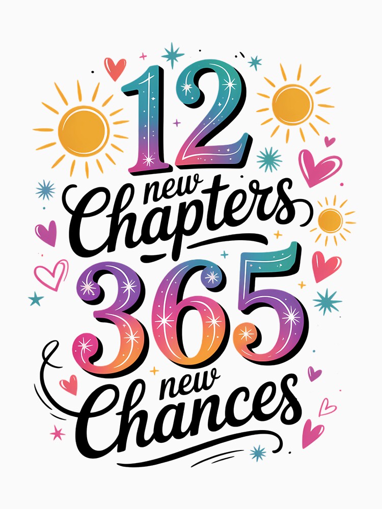 12 New Chapters 365 New Chances New Years 2026 new year Eve Goodbye 2025 Hello 2026 New Years by Moon-Ape
