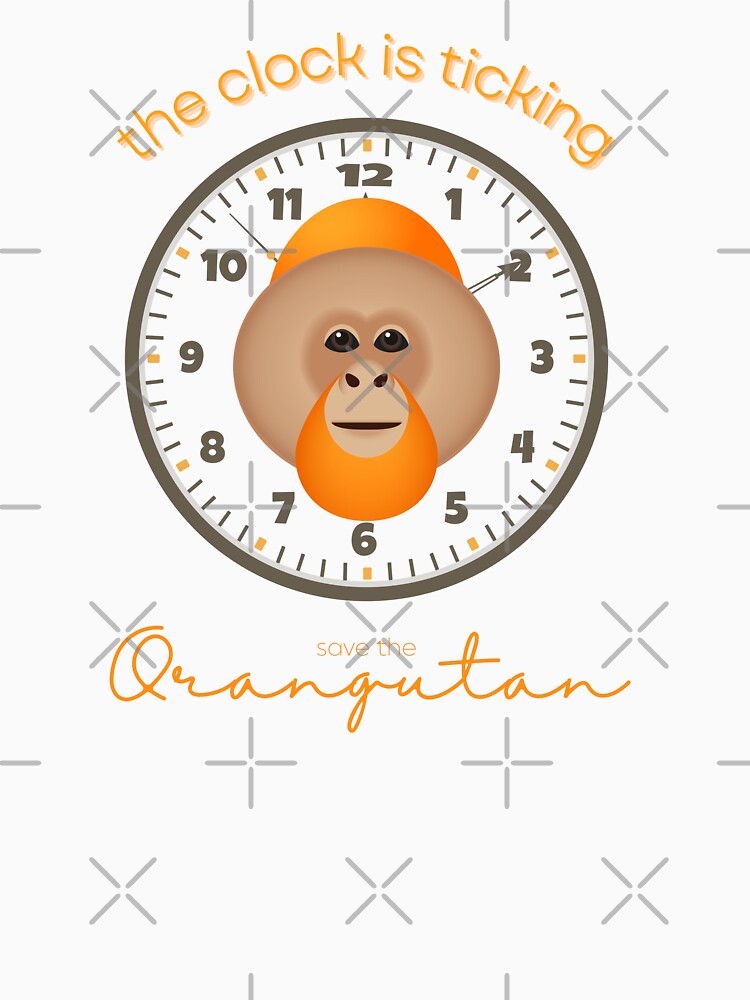Save The Orangutan The Clock Is Ticking iPad Case by MagicWolfStar