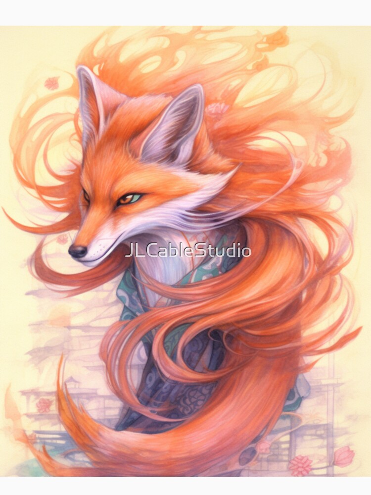Kitsune: The Enchanting Shapeshifter of Japanese Folklore by JLCableStudio