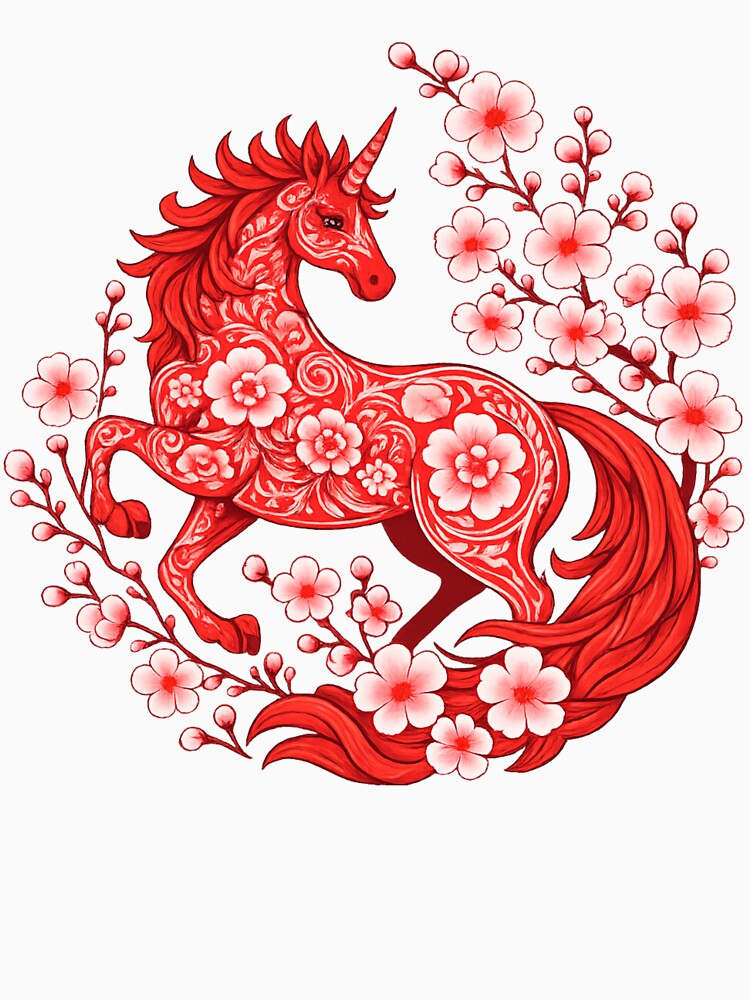 Chinese New Year Horse, Year of the Horse, Lunar New Year Horse by Masaw