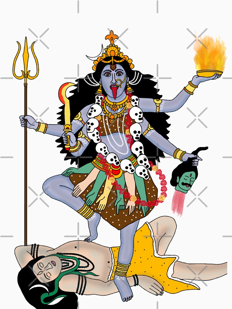 Goddess Kali Design – Fierce Divine Feminine Art by Harshit_Digital_Arts