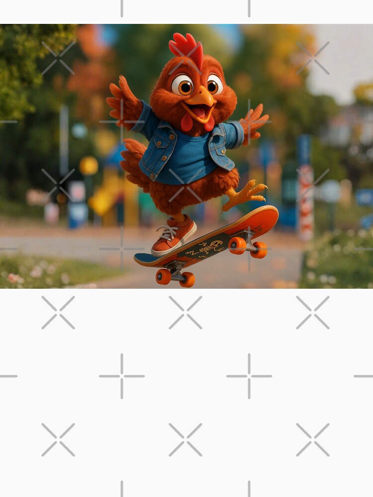Skater Rhode Island Red Chicken by Sillytoe
