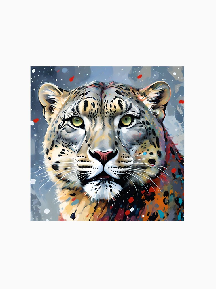 SNOW LEOPARD by PIGCASSOSAIART