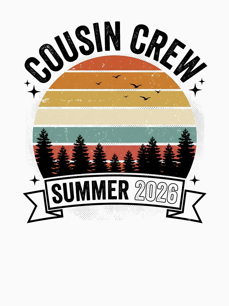 Cousin Crew Summer 2026 Matching Family Reunion Vacation Design by get55shirt