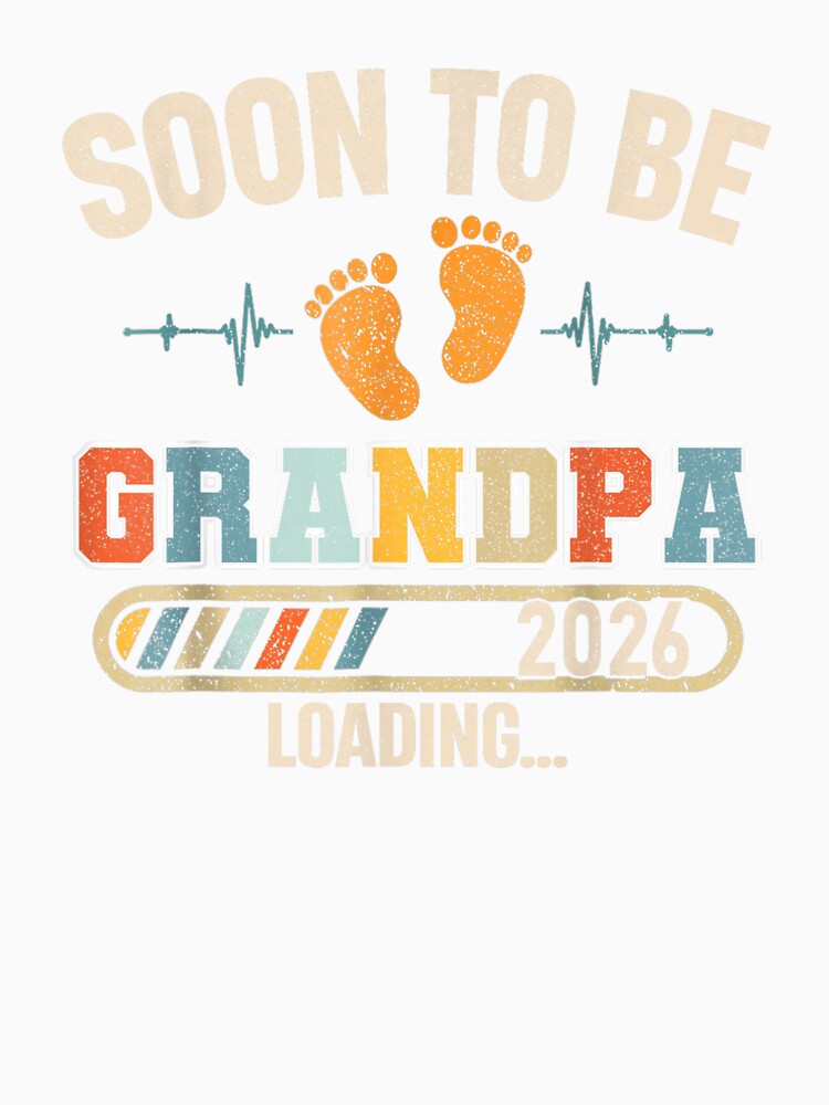 Soon to Be Grandpa 2026 Loading Baby Announcement Poppop by Goleon12