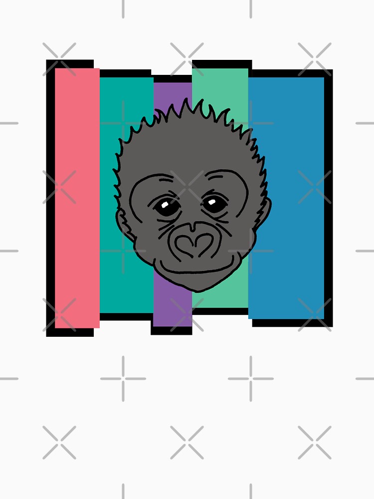 Retro Baby Gorilla by BogsuckerDesign