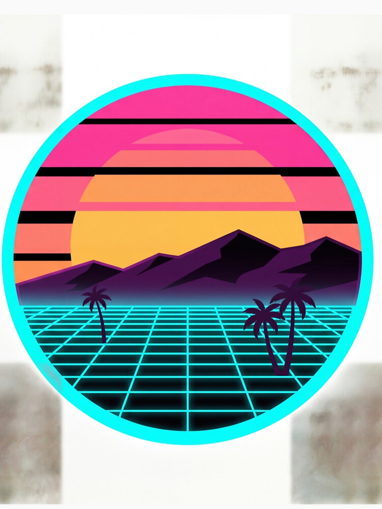 Retro Synthwave Sunset Vaporwave Aesthetic by Fakhim95