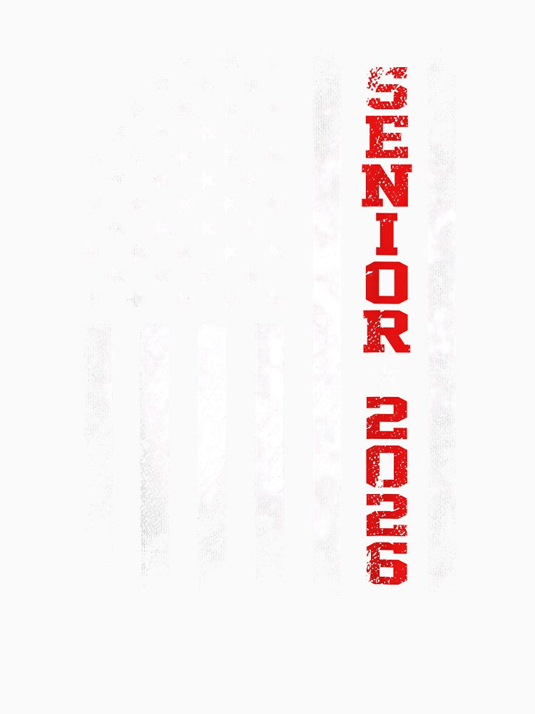 Senior Year 2026 American Flag USA Graduation Class of 2026 by Boutkimaewab