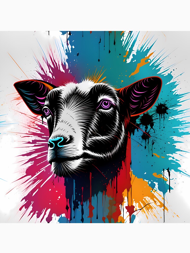 colorful goat by ZenStickConcept