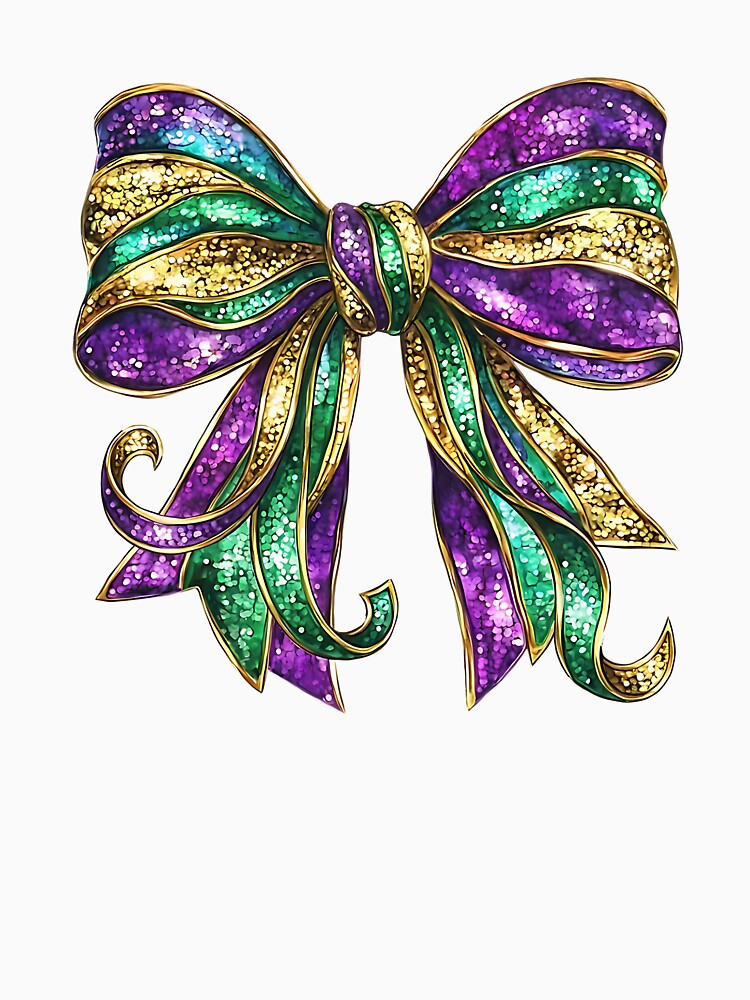 mardi gras coquette bow women men Womens by Boutkimaewab
