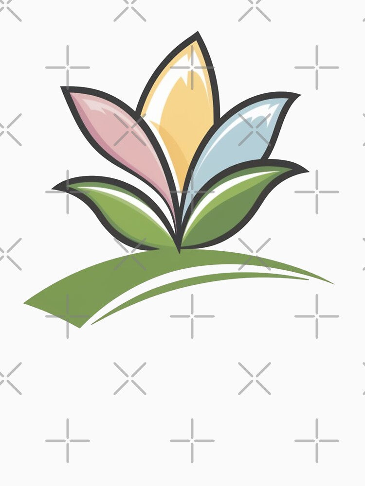 Spring Flower Petals Colorful Logo Gardener Plant Native Meadow Minimalist Garden Fruits by Cr320