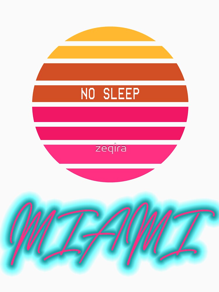 Vaporwave 80's Retro Sunset in Miami by zeqira