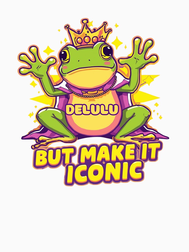 Delulu  meme stickers| Delulu Is The Solulu Sticker | Funny Meme Aesthetic | In My Delulu Era 2026 | Kpop Delusiona Frog Vibes v2 by CosmicNook1