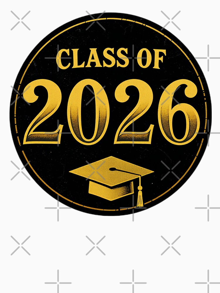 Bold Class of 2026 Graduation Badge by InkognitoPrints