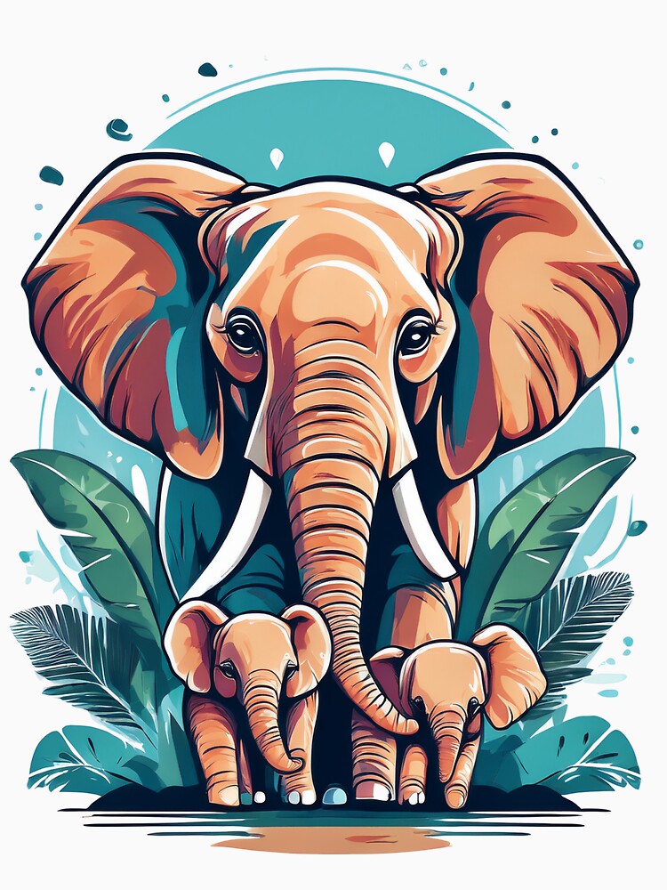 Elephant Love Illustration by RockitBaby