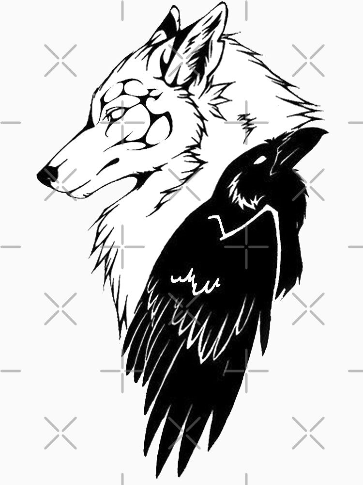Wolf and Raven by RagnarokDesigns