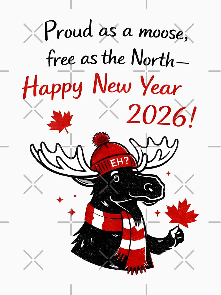 Canadian New Year Moose by HowToCanadian