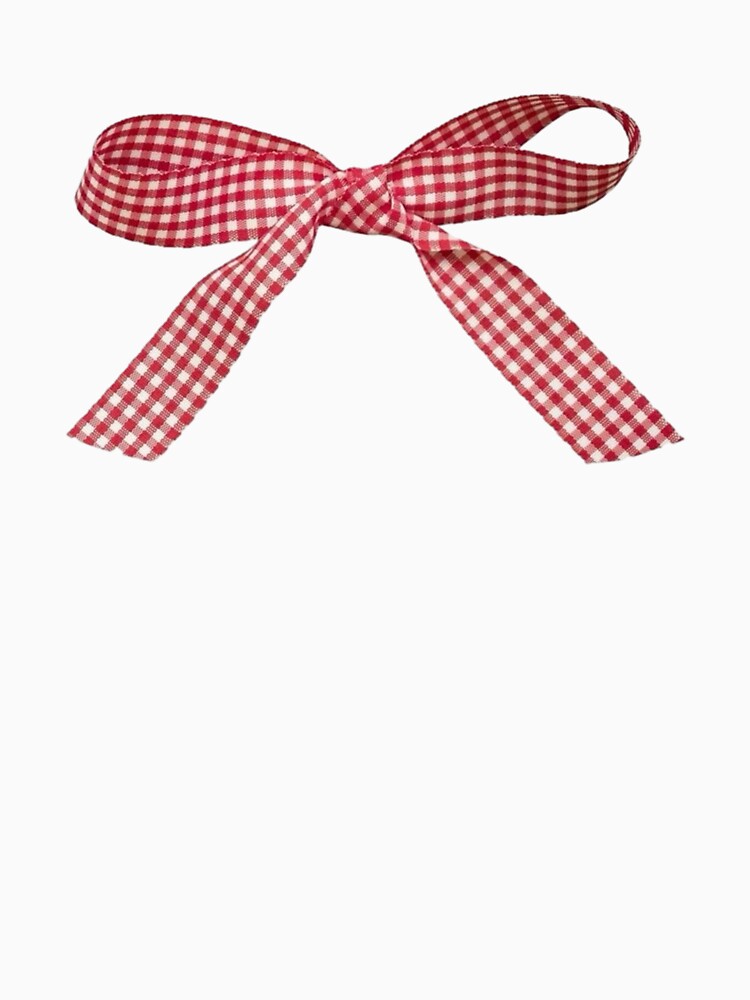 Red Gingham Bow by Farther-Out