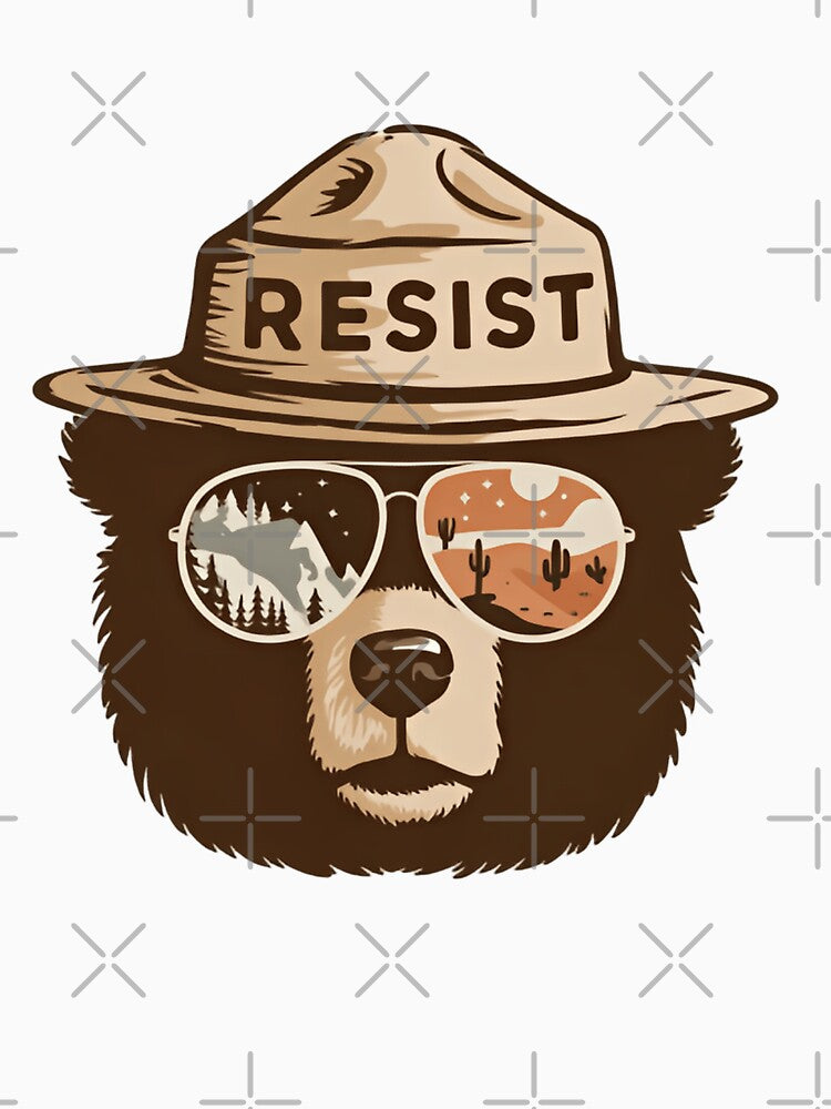 Bear Resist Protect Our National Parks - Save the environment public lands mountain call by HumansStuck12
