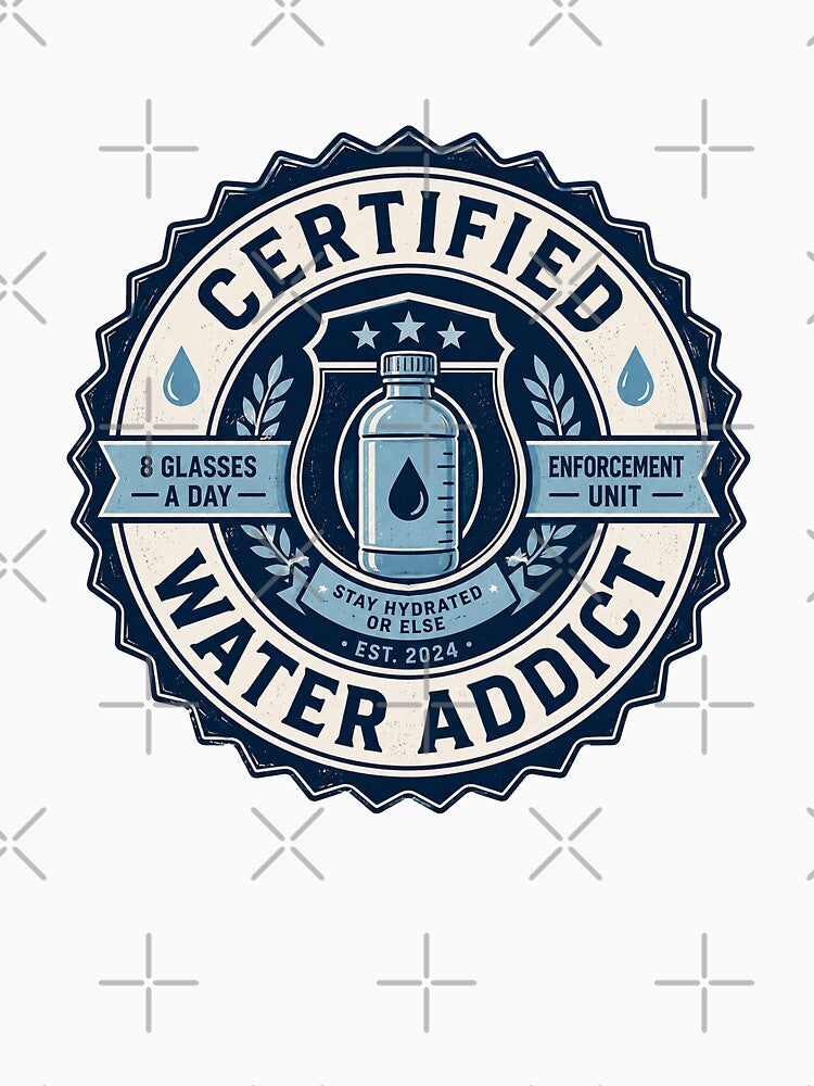 Certified Water Addict Hydration Meme by MonkiFlipp