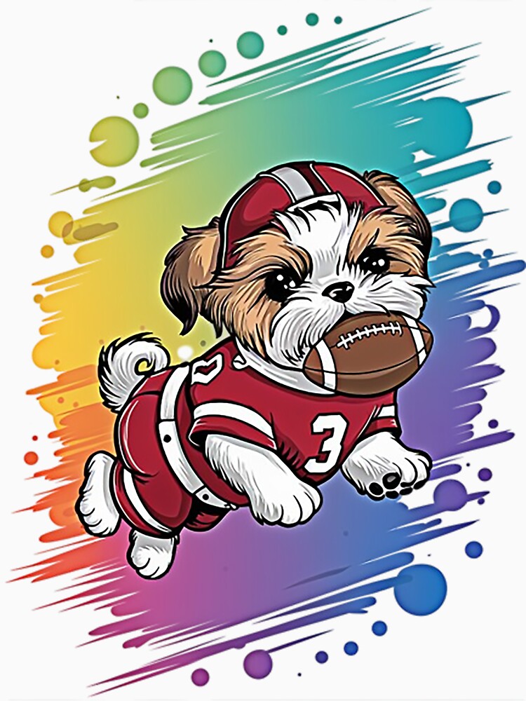 Shih Tzu Puppy Playing Football by likbatonboot