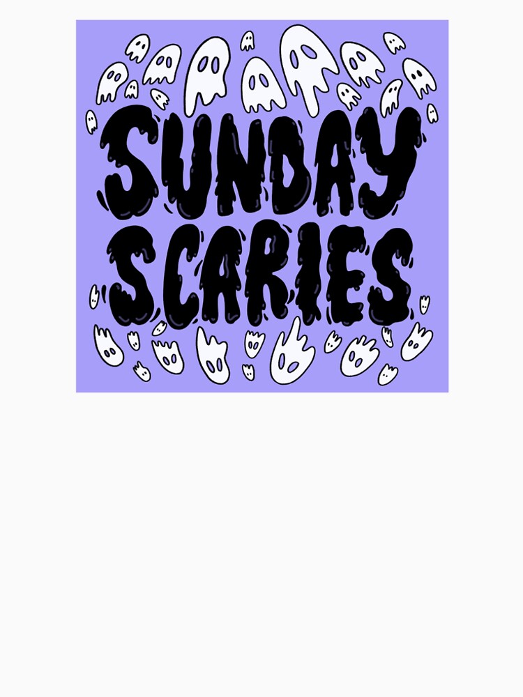 Purple Sunday Scaries Ghosts by DesignByLeesh