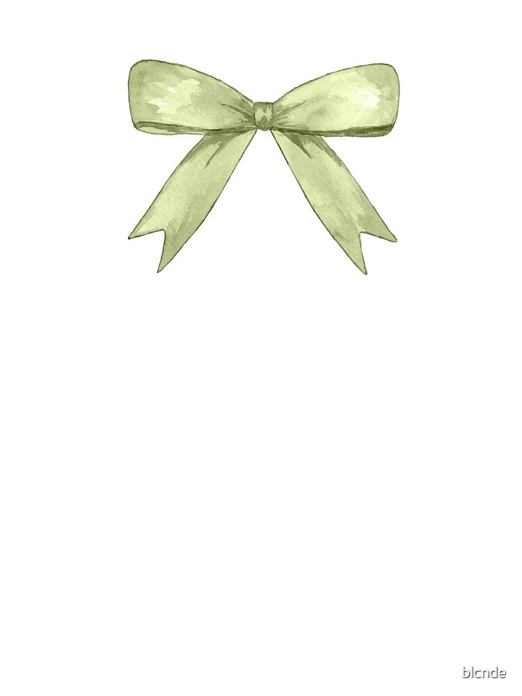 Cute green bow design by lilsdefleur