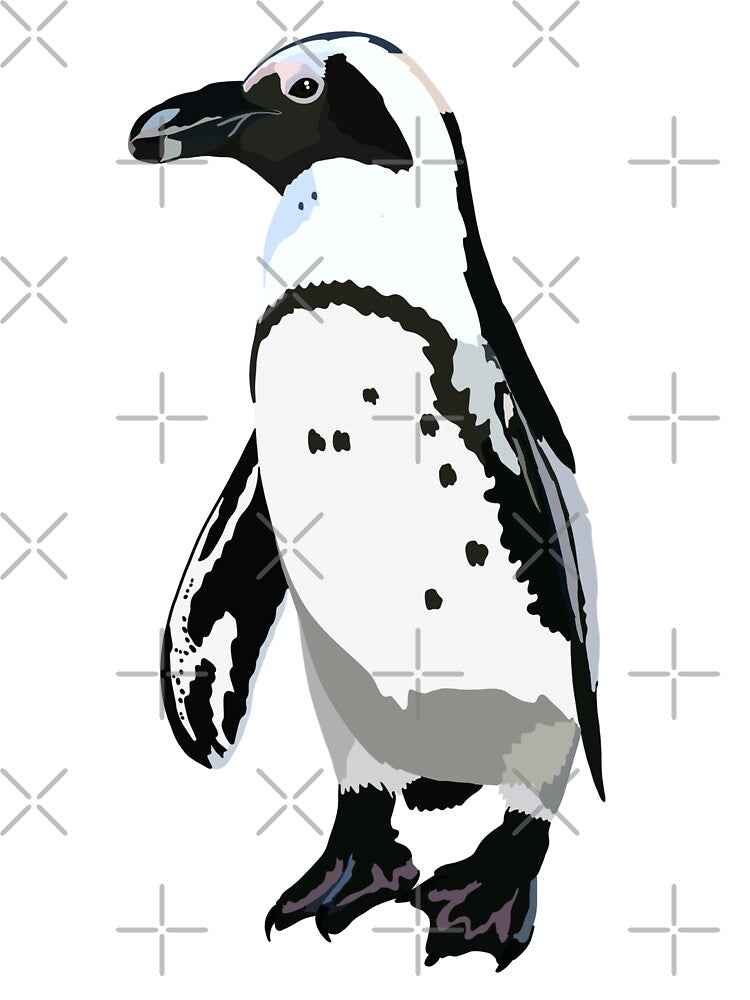 A is for African Penguin,African Penguin Illustration – Charming Coastal Bird Artwork by PrettylittlepastelUk