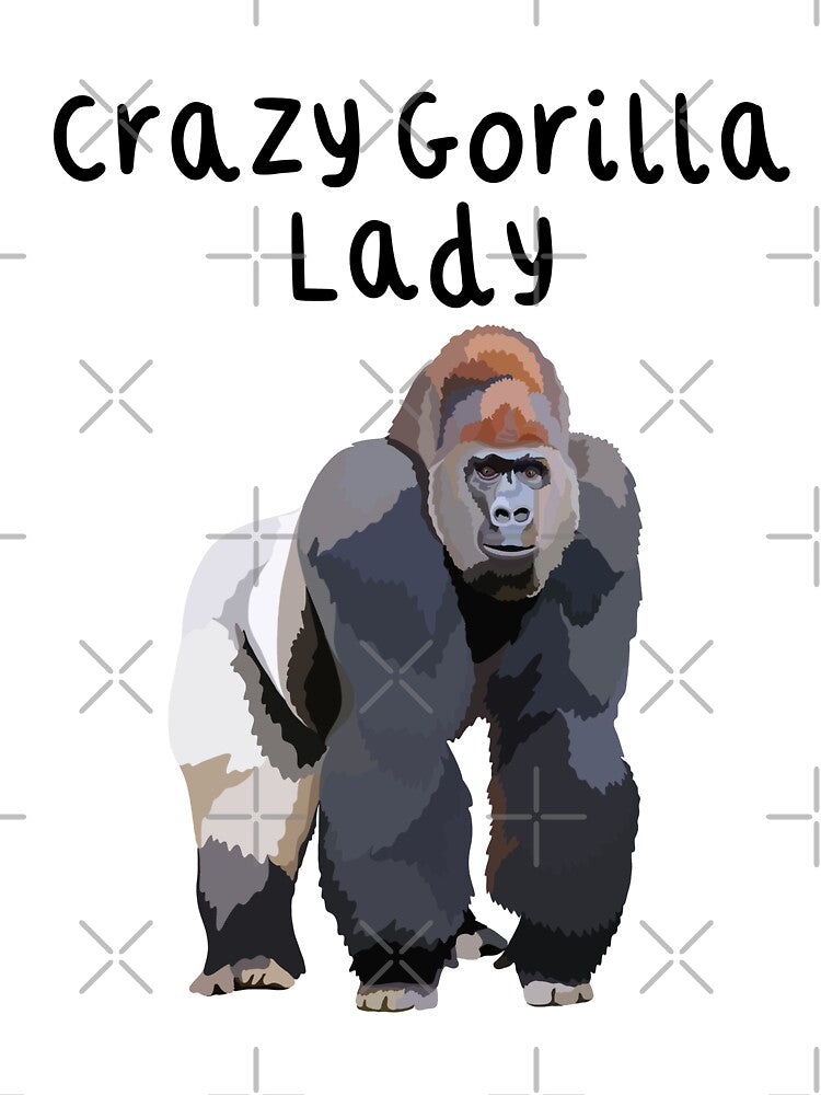 G is for Gorilla, Gorilla Illustration – Powerful and Gentle Great Ape Artwork by PrettylittlepastelUk