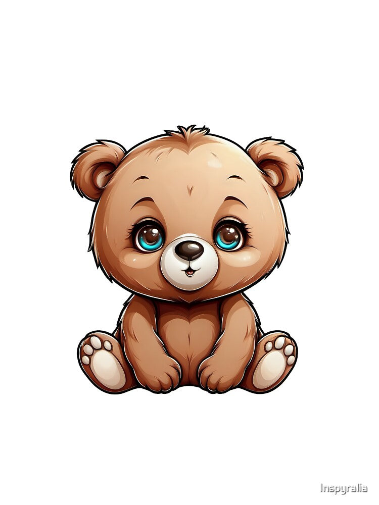 Cute baby bear by Inspyralia