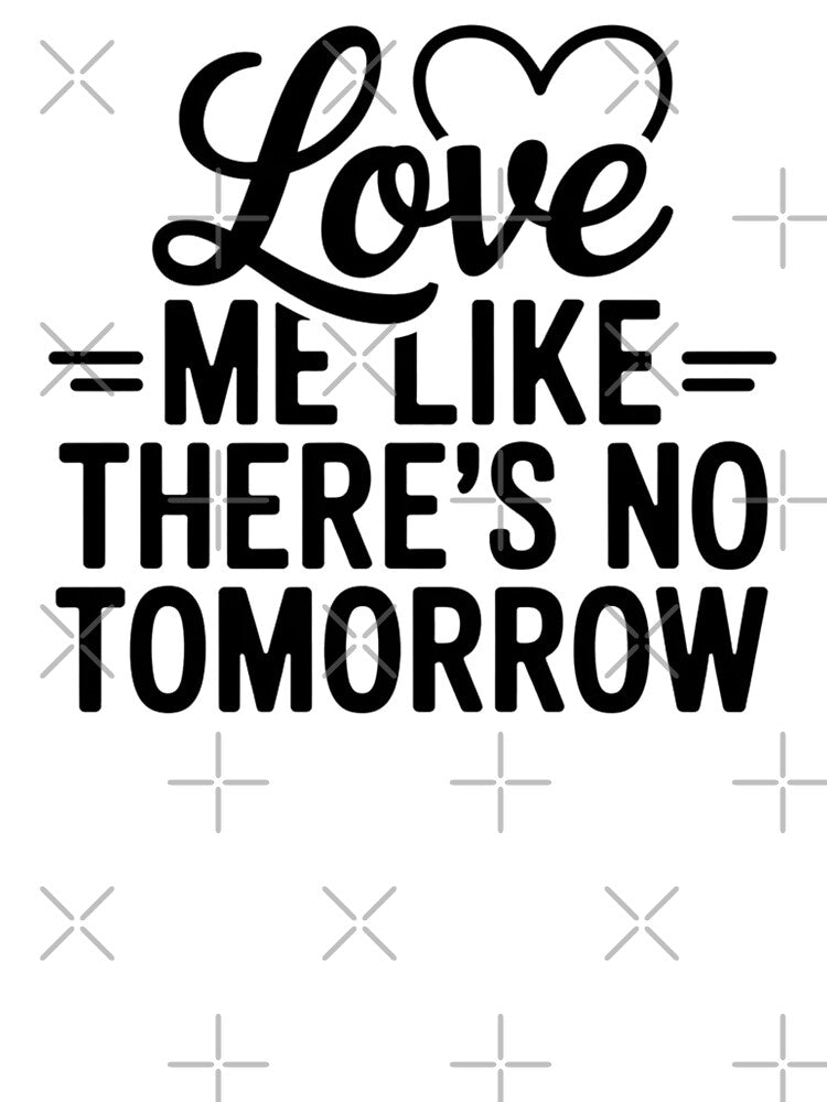 Love Me Like There Is No Tomorrow Vintage Typewriter Quote by Nordic Echo