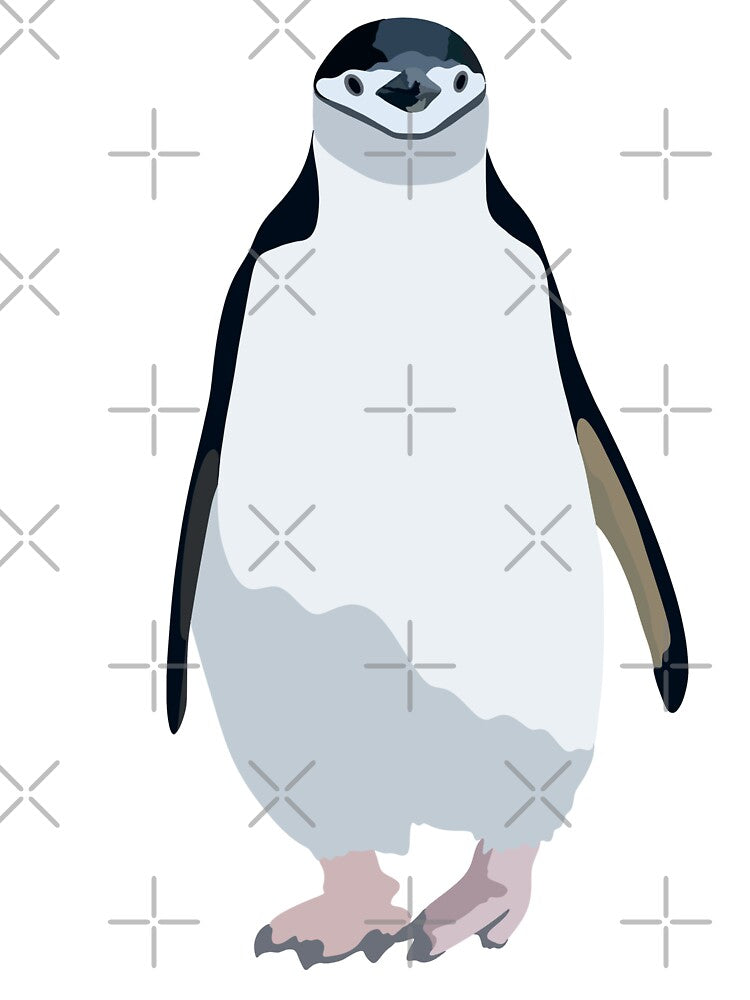 C is for Chinstrap Penguin,Penguin Illustration – Charming and Playful Antarctic Bird Artwork by PrettylittlepastelUk