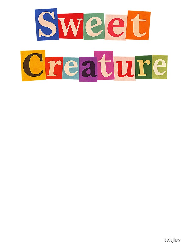 Sweet Creature Collage – Colorful Ransom Note Sticker by tviyluv