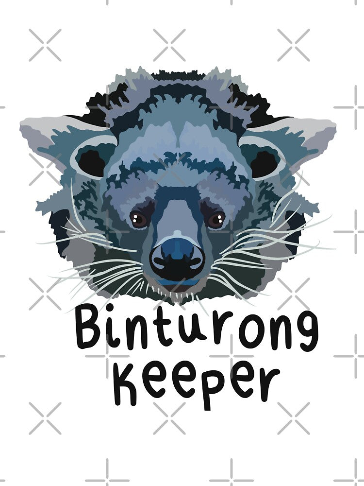 B is for Binturong Keeper,Binturong Keeper Design – Dedicated Wildlife Care and Exotic Mammal Keeper Artwork by PrettylittlepastelUk
