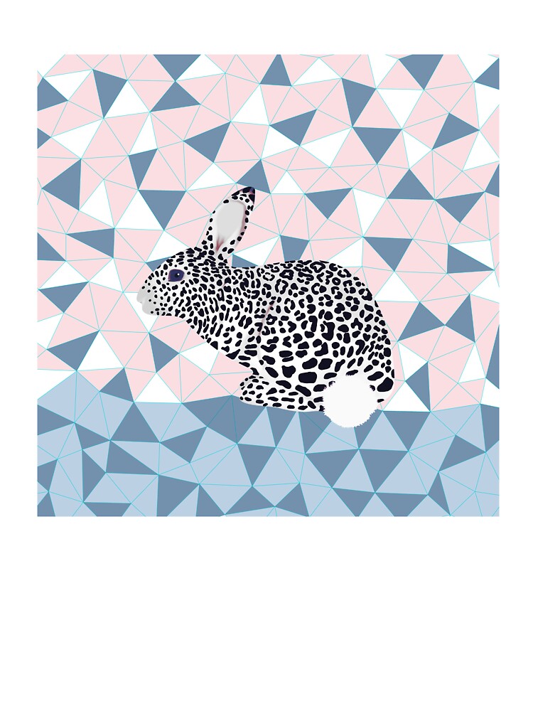 Cute Rabbit Leopard Pattern Design by oursunnycdays