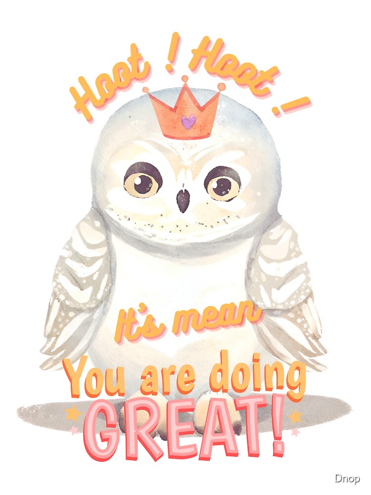 A cute snowy owl shows what kindness looks like. by Dnop