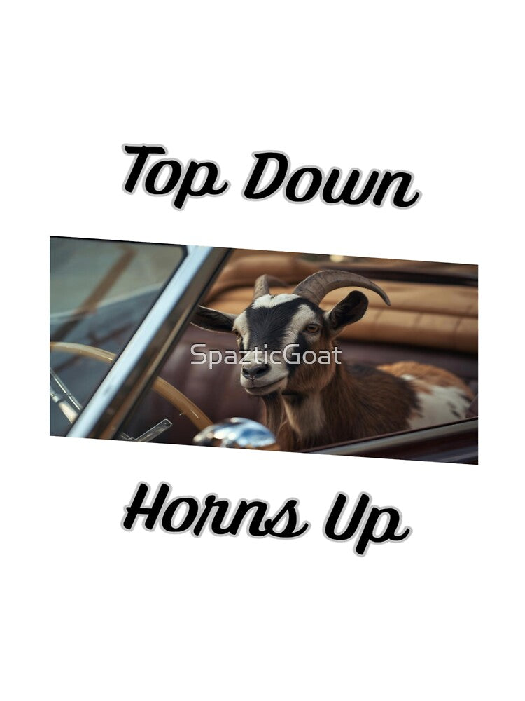 Top Down Horns Up by SpazticGoat