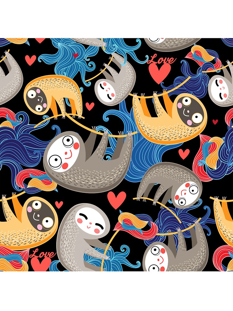 Multicolor Sloths by ArtCreations79