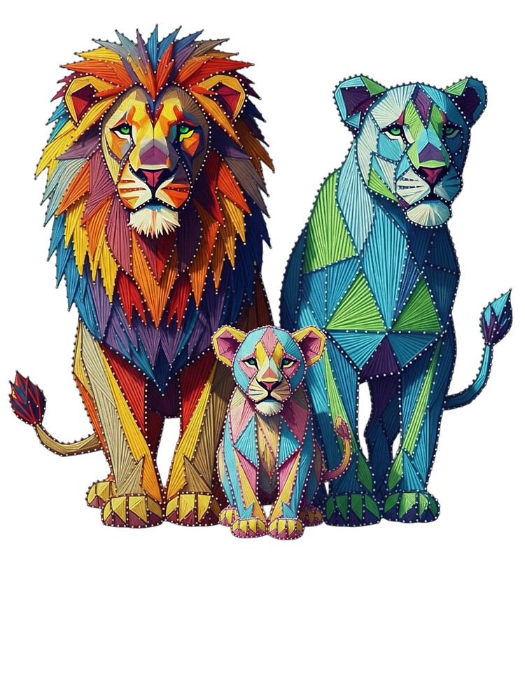 The lion, king of the jungle. by PP&RAINBOW SHOP