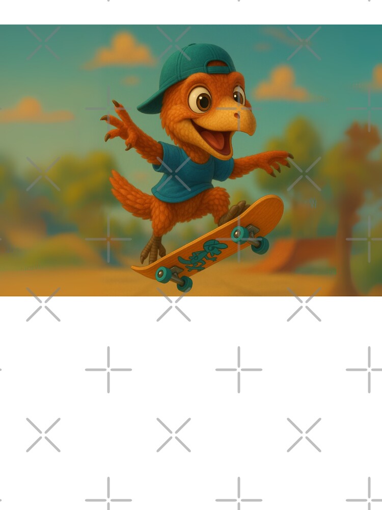 Skater Xiongguanlong Dinosaur by Sillytoe